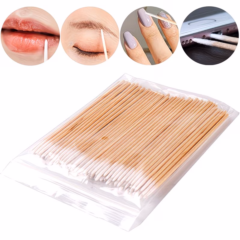 Batonnet de nettoyage bout coton 100pcs - Nail Art Lucie 1