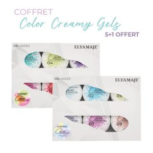 Kit Coffret 6 Color Creamy Gels 20ml - Elya Maje