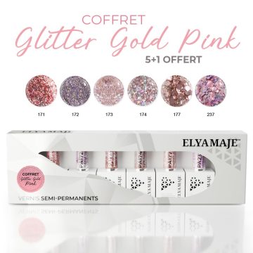 Coffret Glitter Gold Pink Elya Maje