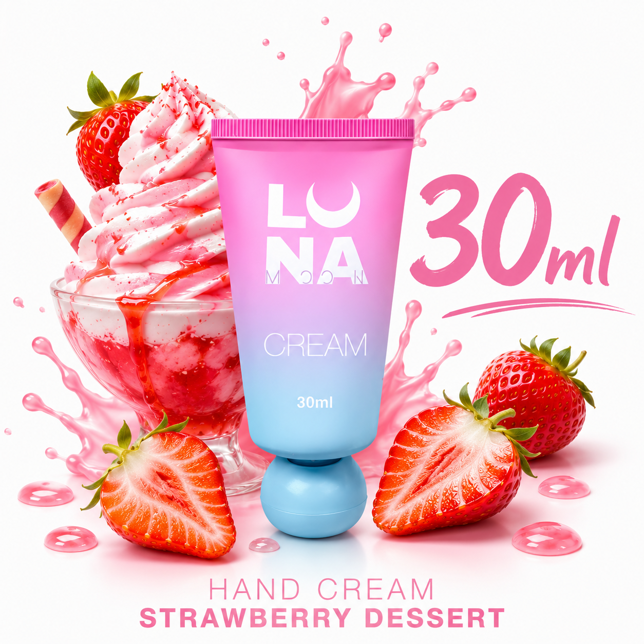 Crème Dessert à la fraise Lunamoon 30ml