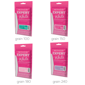Limes Recharges Demi-Lune 30pcs - grain 100 Expert 40 White Staleks
