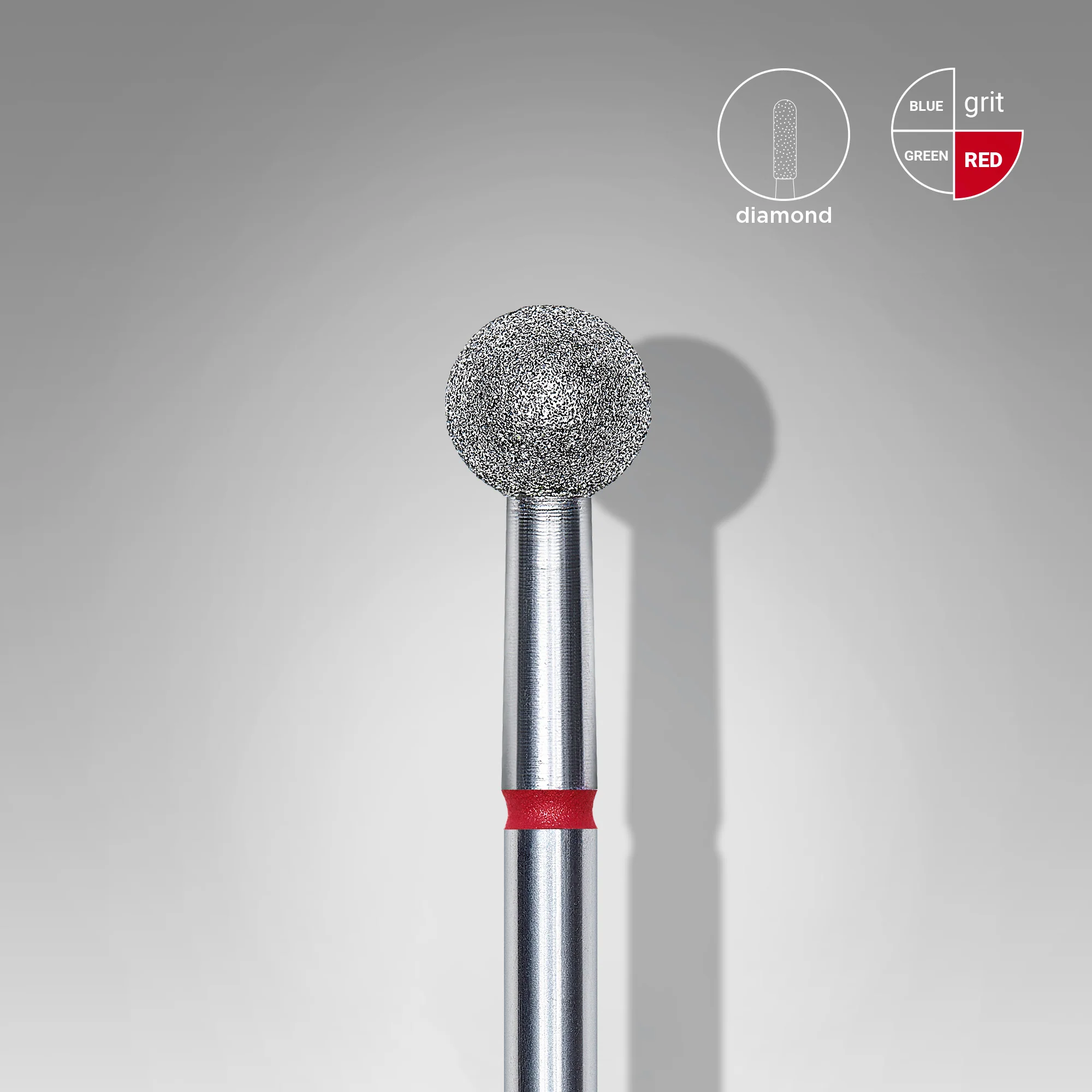 Embout boule 5mm rouge FA01R050