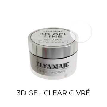 Gel 3D Clear (transparent givré) Elya Maje