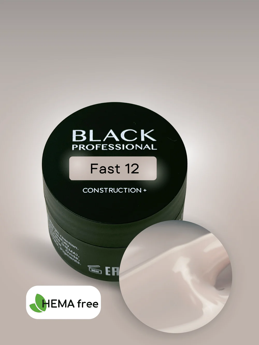 Gel Black Fast 12 Sans HEMA