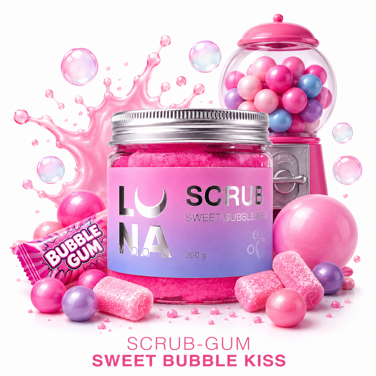 Gommage Scrub Bubble Gum 200ml Lunamoon 2