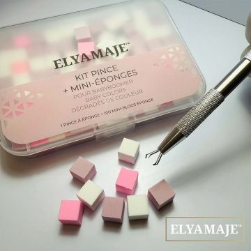 Kit Pince + Mini éponges Elya Maje 4