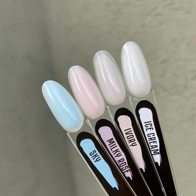 Nuancier Gel Albi Sculptural Sky - Ivory - Milky Rose - Ice Cream