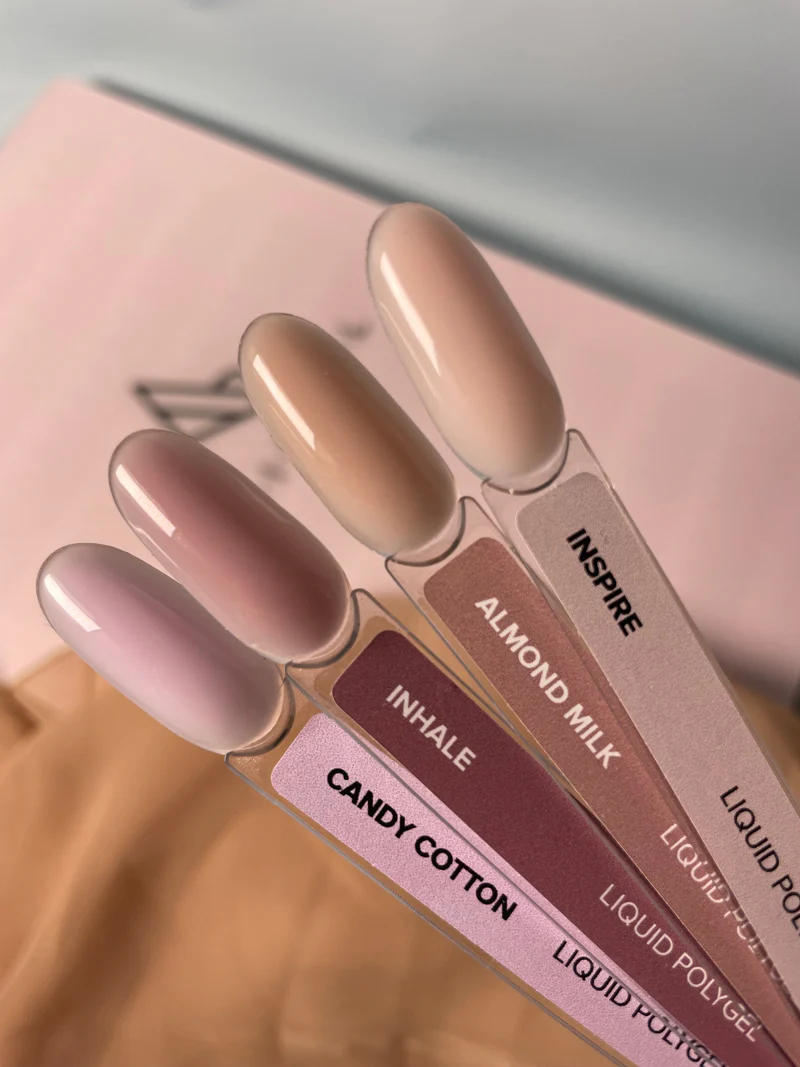 Nuancier Polygel Liquide inspire-almondmilk-inhale-candycotton