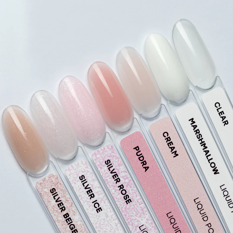 Nuancier clear-marshmallow-cream-pudra-silverrose-silverice-silverbeige