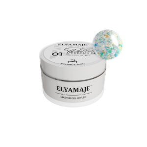 Creamy Gel Paillette 01 Crystal White 20ml - Elya Maje
