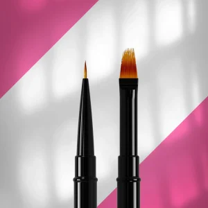 NBE-01/07 Pinceau Double Liner/Gel Expert (liner 7mm /dégradé 11mm) - Staleks