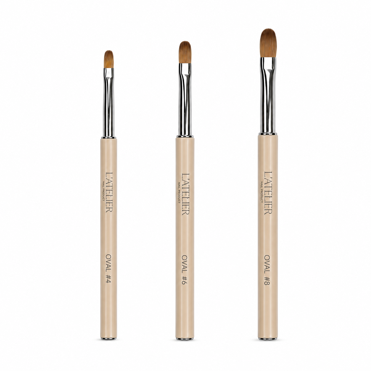 Pinceau Ovale 4 6 8 L'atelier Nail Product 1