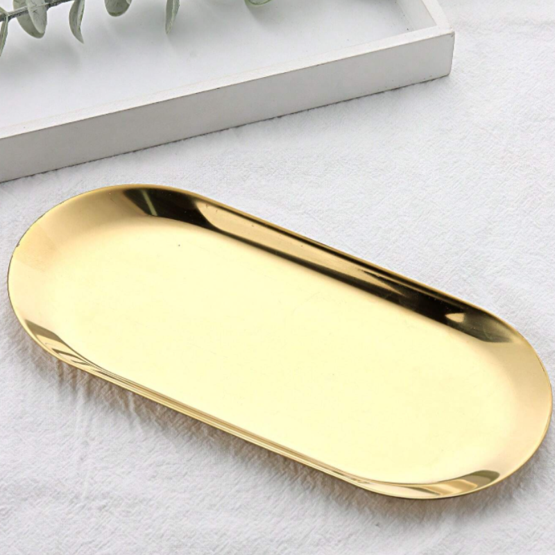 Plateau Acier Gold Outil Nail Art Lucie
