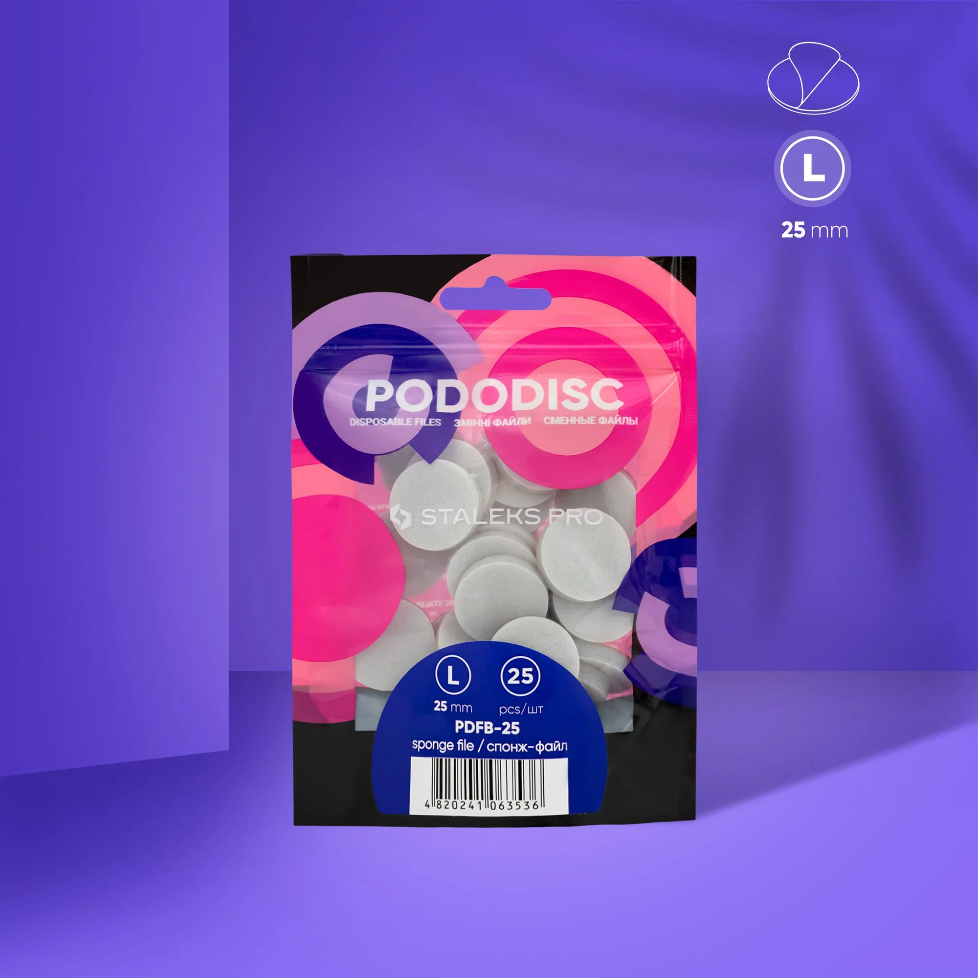 Pododisc Eponge 25pcs Taille L PDFB-25 Staleks