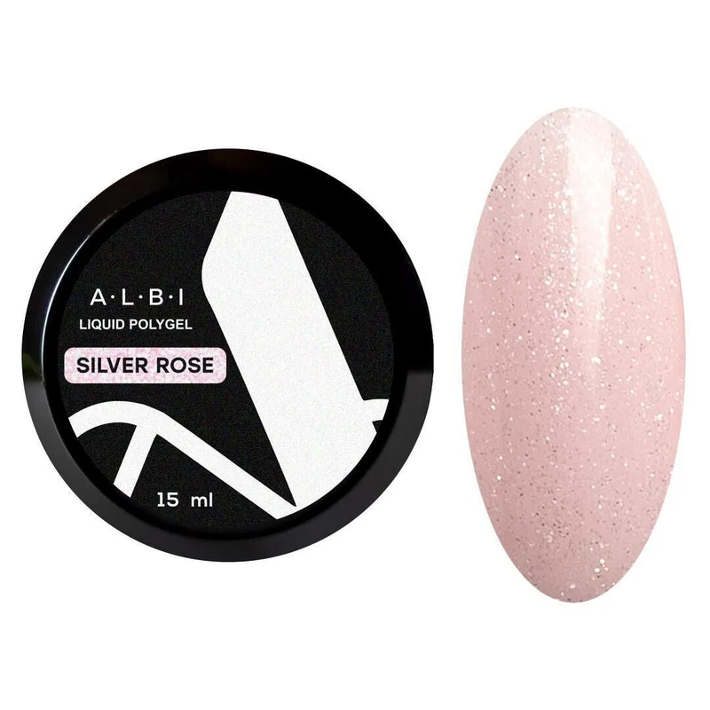 Polygel liquid Albi Silver Rose