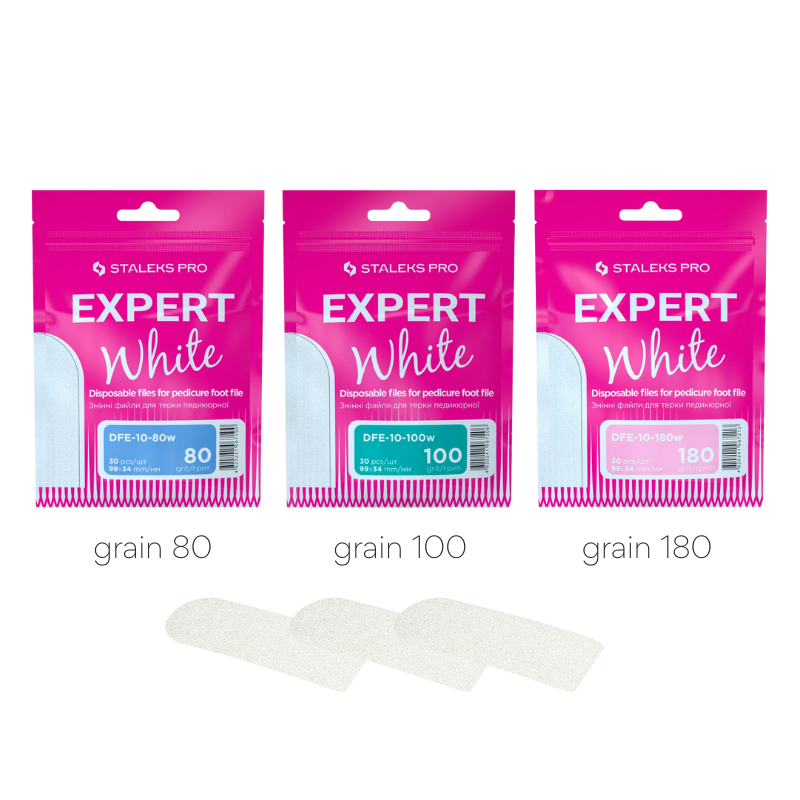 Recharge Rape White Expert 10 (30pcs) grain 80-100-180 Staleks 1