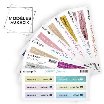 Stickers Carroussel Coffret Paillette Elya Maje