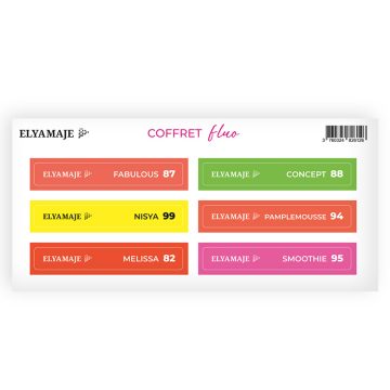Stickers Coffret Fluo Elya Maje
