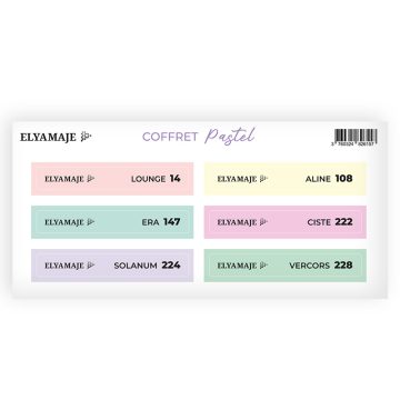 Stickers Coffret pastel Elya Maje