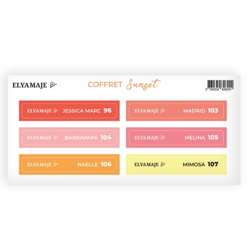 Stickers Coffret sunset Elya Maje