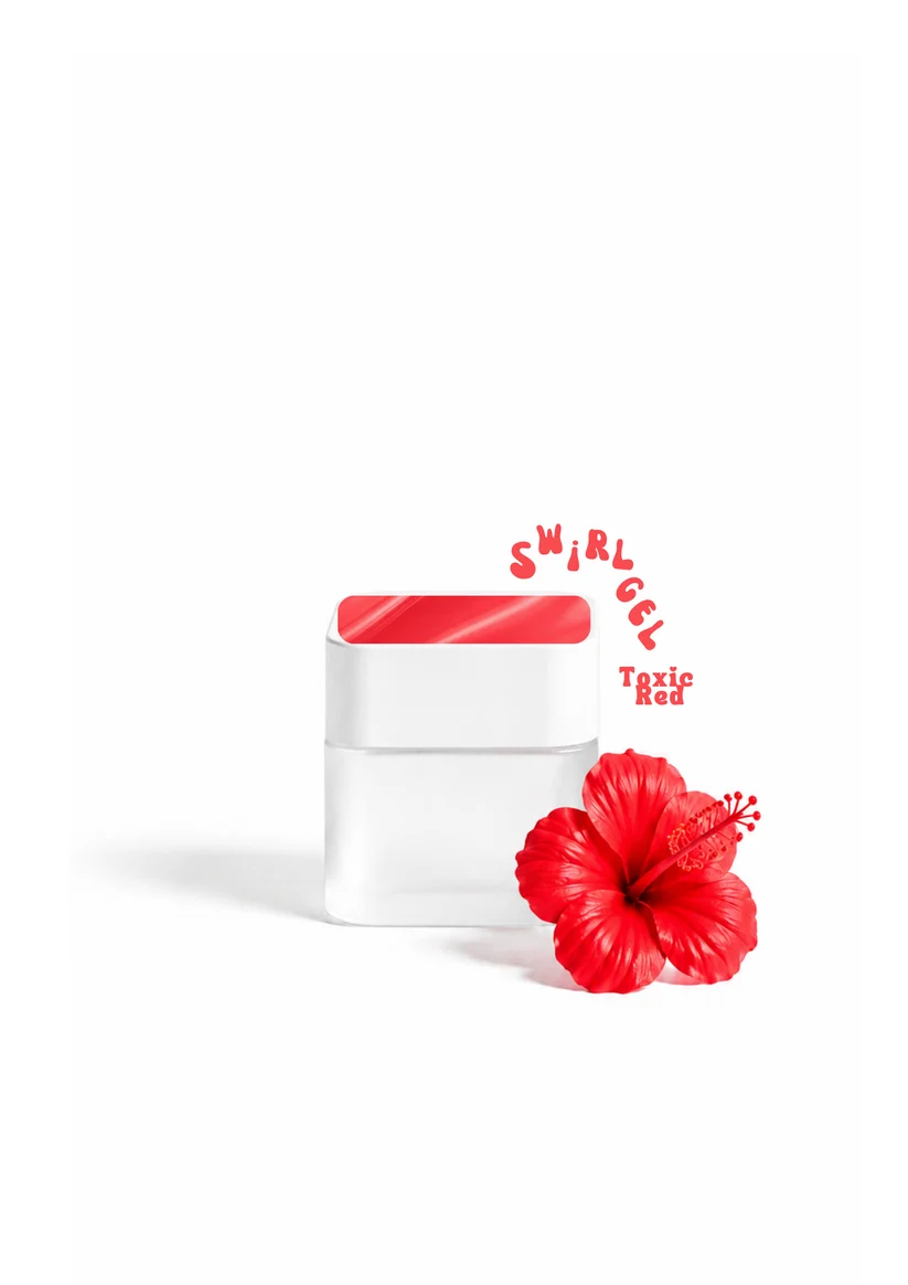 Swirl 3D Toxic Red L'Atelier Nail Product
