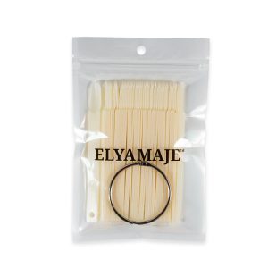 Nuancier Tips Anneau Oval Naturelles - 50pcs Elya Maje