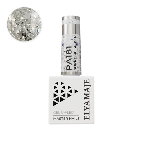 Vernis Semi-Permanent 181 Supreme Silver – Elya Maje Master Color