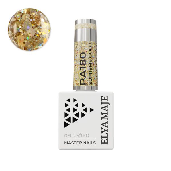 Vernis Semi-Permanent Elya Maje Master Color 180 Supreme Gold