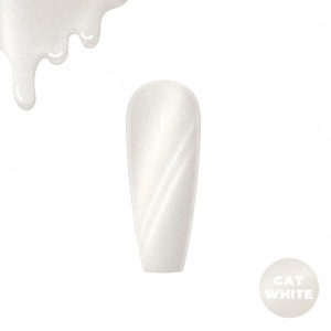 Vernis Semi-Permanent Cat Eyes White/Silver - Chez Candy