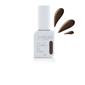 Vernis semi-permanent marron Cookie L'Atelier Nail Product vendu chez Nail Art Lucie