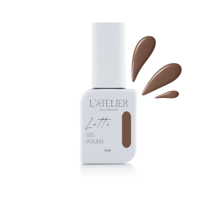 Vernis semi-permanent marron Latté L'Atelier Nail Product vendu chez Nail Art Lucie