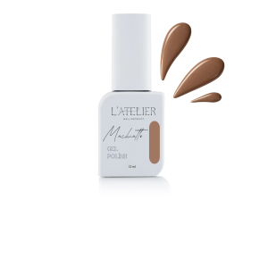 Vernis semi-permanent marron Machiatto L'Atelier Nail Product vendu chez Nail Art Lucie