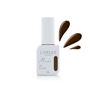 Vernis semi-permanent marron Mocha L'Atelier Nail Product vendu chez Nail Art Lucie