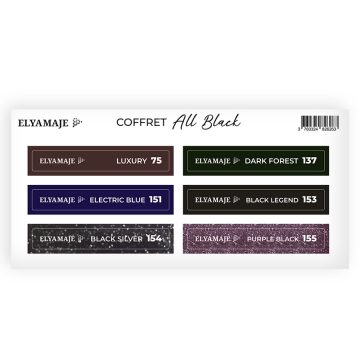 sticker coffret all black elya maje